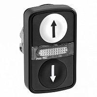 Головка кнопки двойная с маркировкой + LED | код. ZB4BW7A17247 | Schneider Electric
